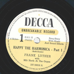 Frank Luther - Happy the Harmonica / The Tick Tock Shop (2 Records)