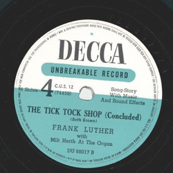 Frank Luther - Happy the Harmonica / The Tick Tock Shop (2 Records)