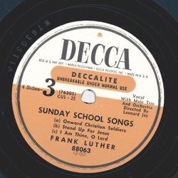 Frank Luther - Sunday School Songs (2 Records)