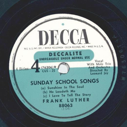 Frank Luther - Sunday School Songs (2 Records)