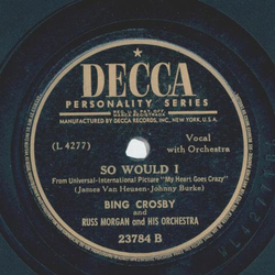 Bing Crosby - My Heart goes Crazy / So would