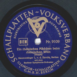 L. v. d. Sande - Ein rheinisches Mädchen beim rheinischen...