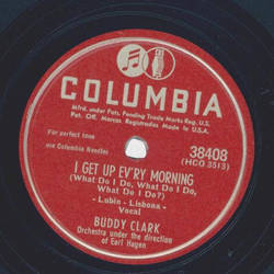 Buddy Clark - I get up evry morning / I dont see me in your eyes anymore