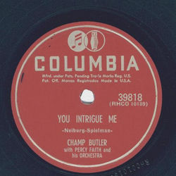Champ Butler - Henriettas Wedding / You intrigue me