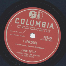 Champ Butler - I apologize / Therell be mournin in the...