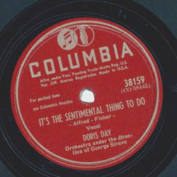 Doris Day - Its a quiet town / Its the sentimental thing to do