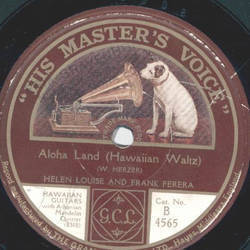 Helen Louise and Frank Ferera - Aloha Land / Hawaii Im lonesome for you