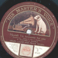 Helen Louise and Frank Ferera - Aloha Land / Hawaii Im lonesome for you