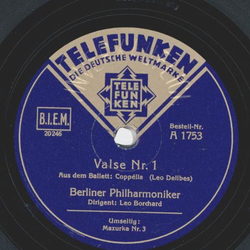 Berliner Philharmoniker - Mazurka Nr. 3 / Valse Nr. 1