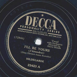 Hildegarde - Ill be yours / Counting the Days