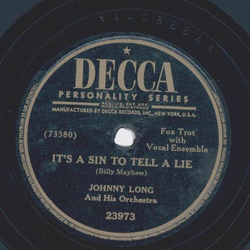 Johnny Long - When I grow too old to dream / Its a sin to tell a lie