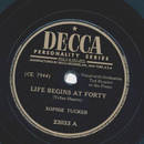 Sophie Tucker - Life begins at forty / No one man is ever...