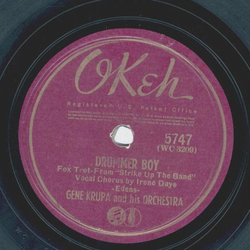 Gene Krupa - Drummer Boy / Looking for yesterday  