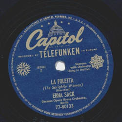 Erna Sack - The Bird in the Wood / La Foletta