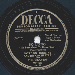 Gordon Jenkins - Lonesome Traveler / So long