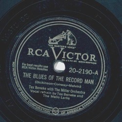 Tex Beneke - The Blues of the record man / Why dont we...