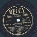 Eddie Condon - When your lover has gone / Wherever theres...