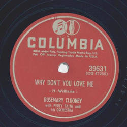 Rosemary Clooney - Be my lifes companion / Why dont you love me