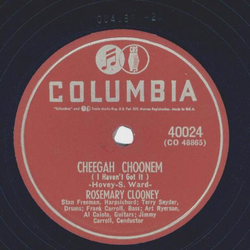 Rosemary Clooney - Stick with me / Cheegah Choonem