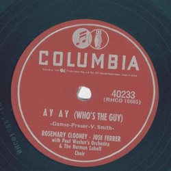 Rosemary Clooney, Jose Ferrer - Ay ay / A brunch of Bananas