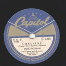 Jane Froman - I believe / The Ghost of a Rose