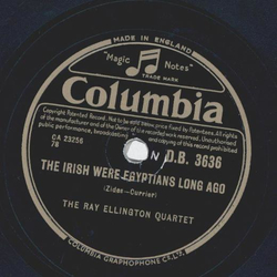 Ray Ellington Quartet - Play it boy, play / The irish were egyptians long ago