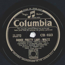 B.C.C. Dance Orchestra Henry Hall - Come out Vienna / Dance pretty Lady