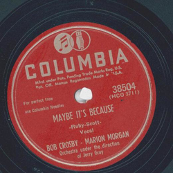 Bob Crosby, Marion Morgan - Be my little Baby Bumble Bee / Maybe its because