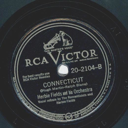 Herbie Fields - Years and Years ago / Connecticut