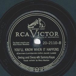 Sammy Kaye - All by myself / Youll know when it happens