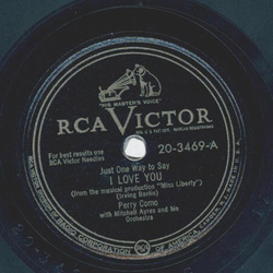 Perry Como - I love you / Lets take an old fashioned walk