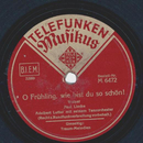 Adalbert Lutter - O Frhling, wie bist du so schn /...