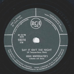 Hugo Winterhalter - Song of the Barefoot Contessa / Say it isnt the night