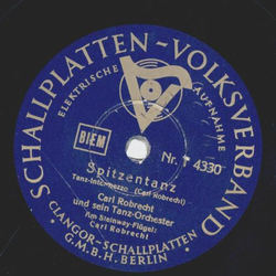 Carl Robrecht und sein Tanzorchester - Spitzentanz / Das alte Spinnrad