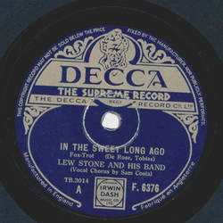 Lew Stone - In the sweet long ago / TB3015-I