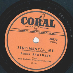 Ames Brothers - Sentimental me / Blue Prelude