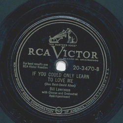 Bill Lawrence - Little fish in a big pond / If you could only learn to love me