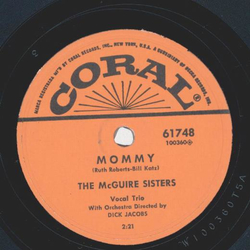 The McGuire Sisters - Mommy / Goodnight my Love, pleasant...