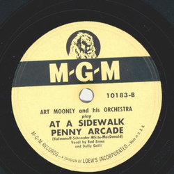 Art Mooney - Bride and Groom Polka / At a Sidewalk penny arcade
