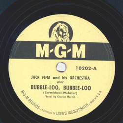 Jack Fina - Bubble-Loo, Bubble-Loo / Needles and Pins