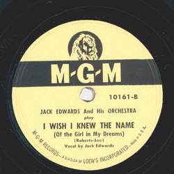 Jack Edwards - My fair lady / I wish I knew the name