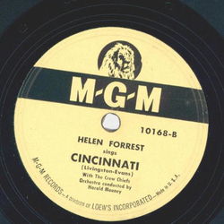 Helen Forrest - Worry, worry, worry / Cincinnati