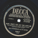 Ella Fitzgerald - Baby, wont you say you love me / Doncha...