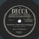 Ella Fitzgerald - To make a mistake is human / In my dreams