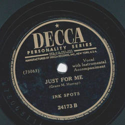 Ink Spots - Just plain Love / Just for me