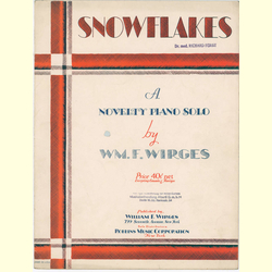 Notenheft / music sheet - Snowflakes