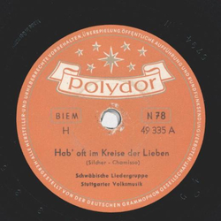 Schwbische Liedergruppe - Hab oft im Kreise der Lieben /...