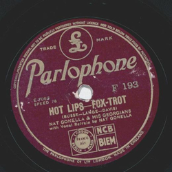 Nat Gonella - Hot Lips / Blow, Gabriel, blow