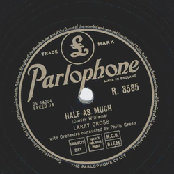 Larry Cross - Half as much / You belong to me