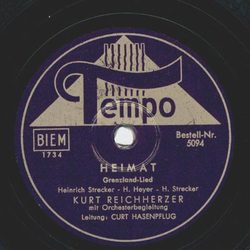 Kurt Reichherzer - Heimat / Ich weiß, dass wir uns...